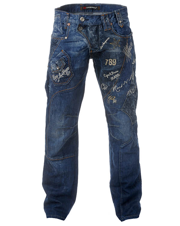 Playful Livlig enkel Mørkeblå Cipo & Baxx jeans